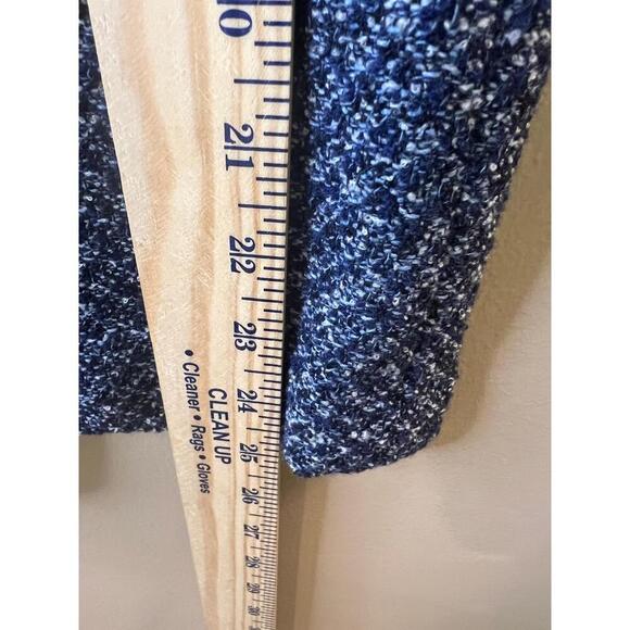 Escada Blue White Tweed Knee Length Wool Silk Pencil Skirt Womens Size US14 - Picture 7 of 10